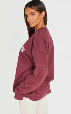 PrettyLittleThing Oversized Sweaters*Printed Oversized Copenhagen Sweatshirt