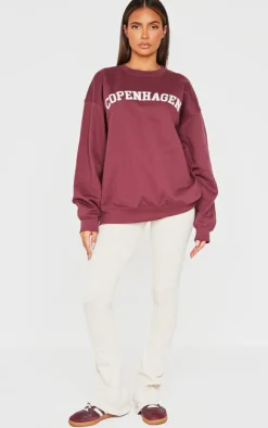 PrettyLittleThing Oversized Sweaters*Printed Oversized Copenhagen Sweatshirt