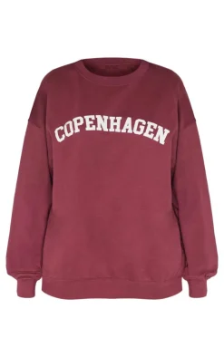 PrettyLittleThing Oversized Sweaters*Printed Oversized Copenhagen Sweatshirt