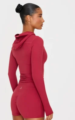 PrettyLittleThing Athletic Jackets*Sculpt Hooded Gym Jacket
