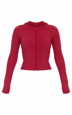 PrettyLittleThing Athletic Jackets*Sculpt Hooded Gym Jacket