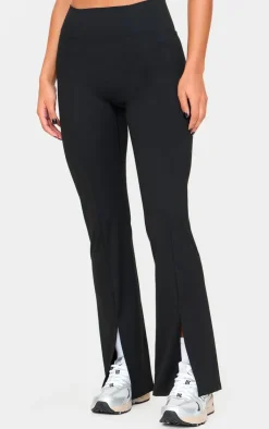 PrettyLittleThing Yoga Pants*Sculpt Pintuck Detail Straight Leg Yoga Pants