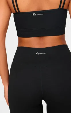PrettyLittleThing Yoga Pants*Sculpt Pintuck Detail Straight Leg Yoga Pants