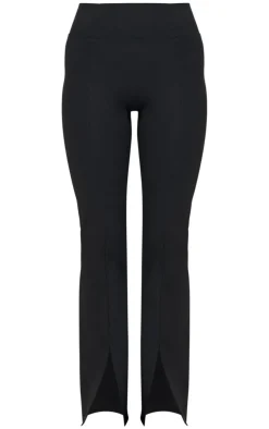 PrettyLittleThing Yoga Pants*Sculpt Pintuck Detail Straight Leg Yoga Pants