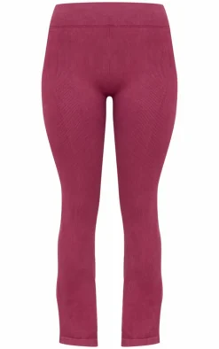 PrettyLittleThing Seamless Gym Wear*Acid Wash Seamless Rib Flare Yoga Pants