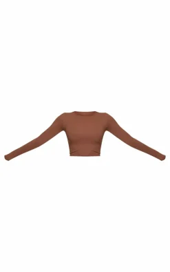 Online PrettyLittleThing Snatched Sculpt Leggings Deep Mocha