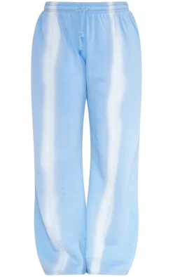 PrettyLittleThing Washed Seam Detail Low Rise Sweatpants Denim