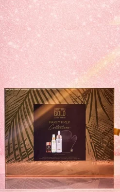 PrettyLittleThing Tanning*Dripping Gold Pary Prep Tanning Collection Set (Worth £51)