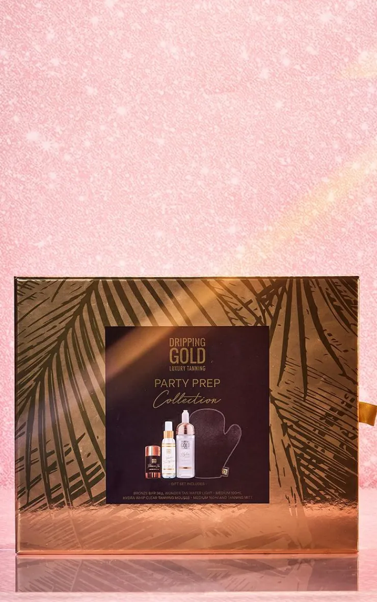 PrettyLittleThing Tanning*Dripping Gold Pary Prep Tanning Collection Set (Worth £51)