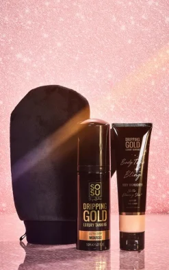 PrettyLittleThing Tanning*Dripping Gold Tan Essentials Set Ultra (Worth £42)