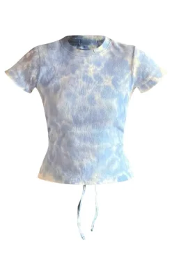 PrettyLittleThing T-Shirts*Washed Rib Open Back T Shirt