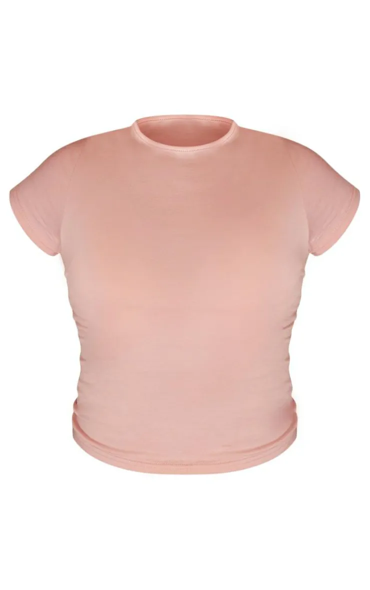 PrettyLittleThing T-Shirts*Cotton Short Sleeve Fitted T Shirt