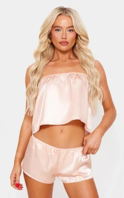 PrettyLittleThing Christmas Shop*Satin Cami And Short Pj Set