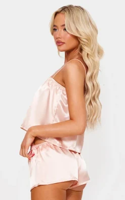 PrettyLittleThing Christmas Shop*Satin Cami And Short Pj Set