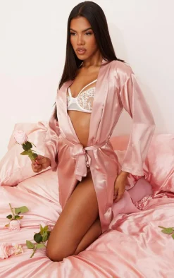 Satin Robe-PrettyLittleThing Outlet