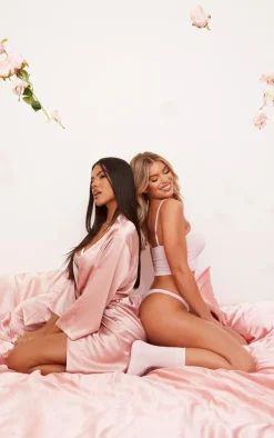 Satin Robe-PrettyLittleThing Outlet