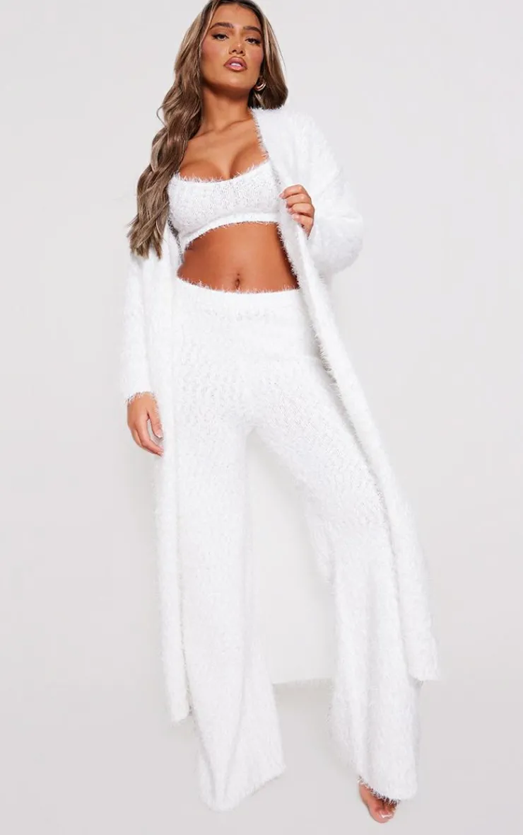 PrettyLittleThing Knitted Two Piece Sets*Eyelash Bobble Knit Maxi Cardigan