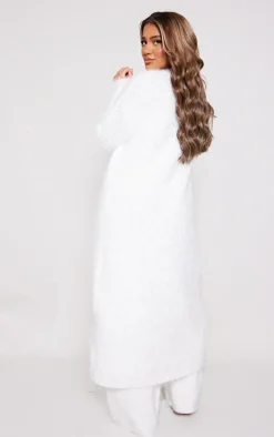 PrettyLittleThing Knitted Two Piece Sets*Eyelash Bobble Knit Maxi Cardigan