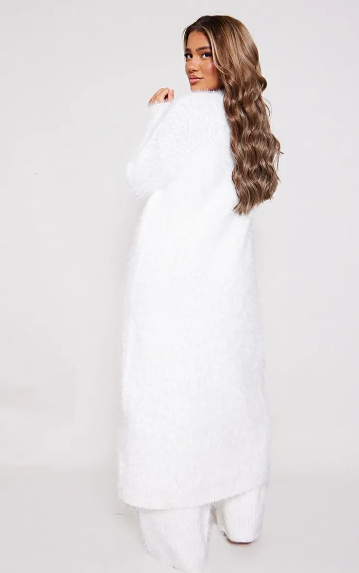 PrettyLittleThing Knitted Two Piece Sets*Eyelash Bobble Knit Maxi Cardigan