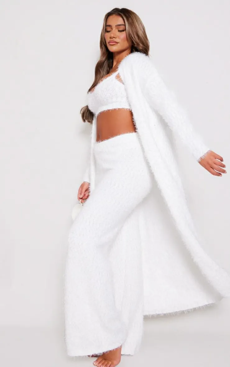 PrettyLittleThing Knitted Two Piece Sets*Eyelash Bobble Knit Maxi Cardigan