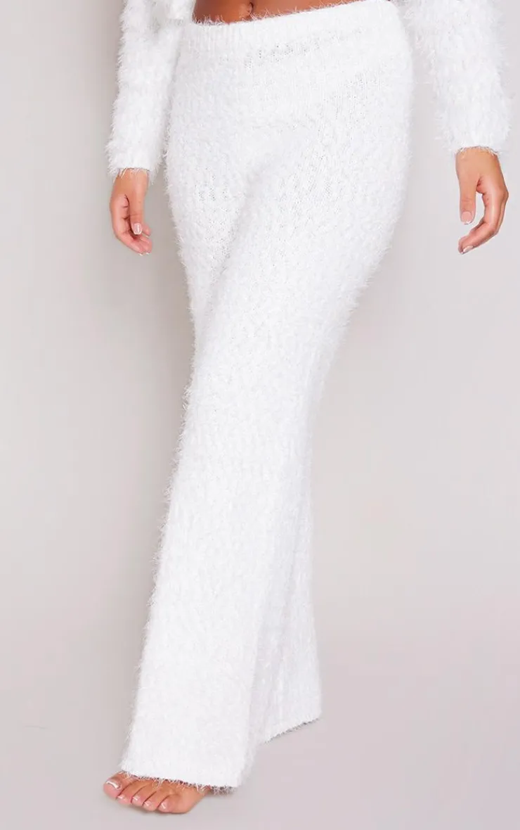 PrettyLittleThing Knitted Two Piece Sets*Eyelash Bobble Knit Wide Leg Pants