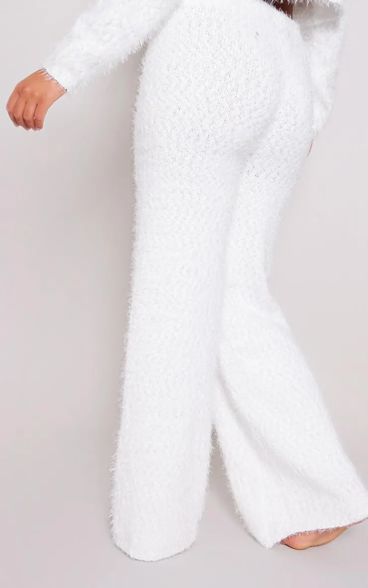 PrettyLittleThing Knitted Two Piece Sets*Eyelash Bobble Knit Wide Leg Pants
