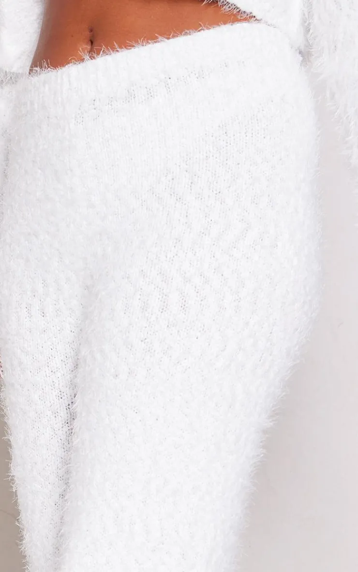 PrettyLittleThing Knitted Two Piece Sets*Eyelash Bobble Knit Wide Leg Pants