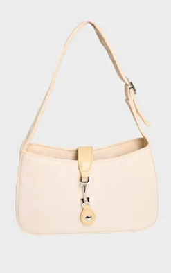 PrettyLittleThing Shoulder Bags*Faux Suede Clasp Detail Shoulder Bag