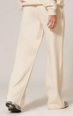 Ecru Premium Wide Leg Sweat Sweatpants