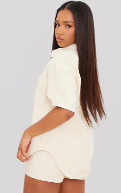 PrettyLittleThing Shirts*Short Sleeve Denim Shirt
