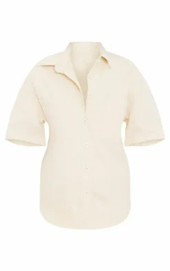 PrettyLittleThing Shirts*Short Sleeve Denim Shirt