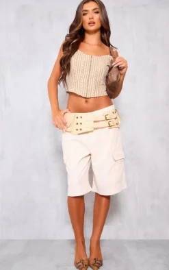 PrettyLittleThing Corsets*Striped Invisible Strap Detail Corset