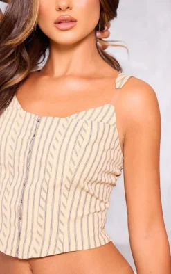 PrettyLittleThing Corsets*Striped Invisible Strap Detail Corset