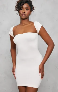 Structured Contour Cap Sleeve Bodycon Dress-PrettyLittleThing Clearance