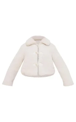 PrettyLittleThing Faux Fur Coats*Toggle Detail Faux Fur Jacket