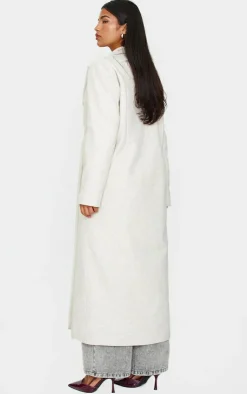 PrettyLittleThing Christmas Shop*Wool Look Oversized Drop Shoulder Maxi Coat