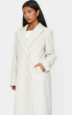 PrettyLittleThing Christmas Shop*Wool Look Oversized Drop Shoulder Maxi Coat
