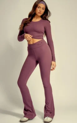 PrettyLittleThing Snatched*Core Collection Snatched Sculpt Foldover Pants