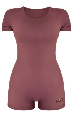 PrettyLittleThing Unitards*Core Collection Tab Snatched Sculpt Short Sleeve Unitard
