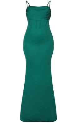 Corset Draped Strappy Bridesmaid Dress-PrettyLittleThing Outlet
