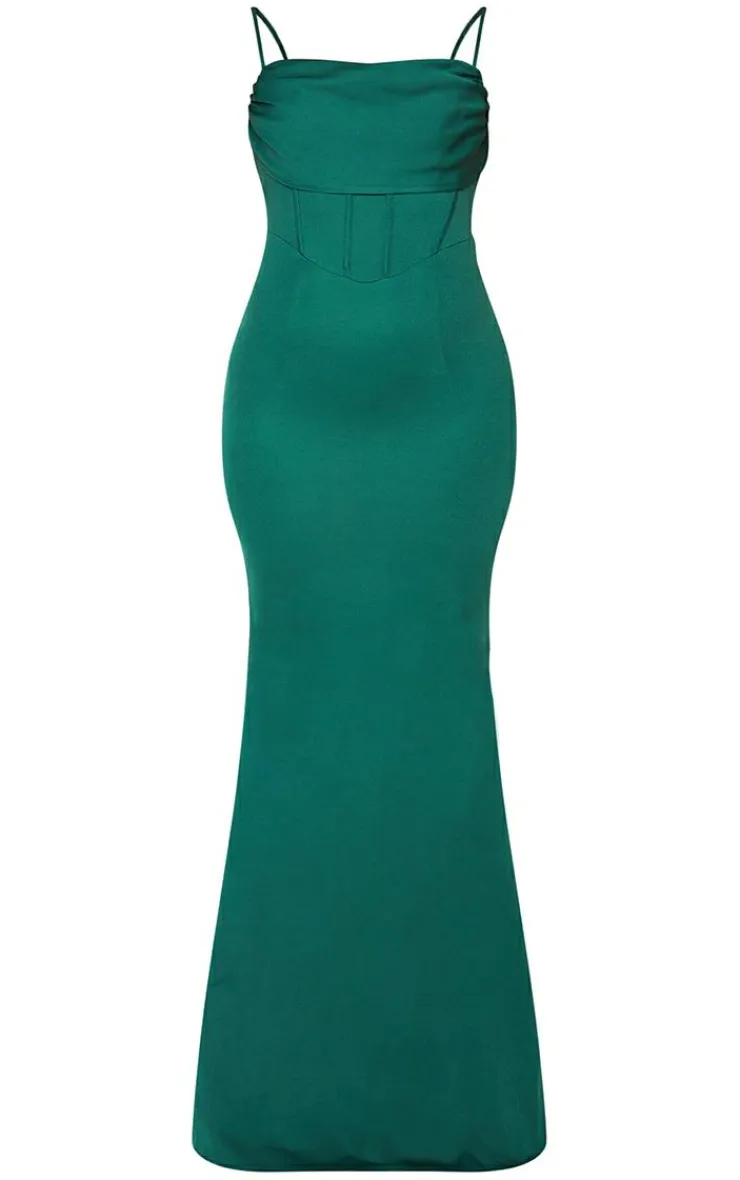 Corset Draped Strappy Bridesmaid Dress-PrettyLittleThing Outlet