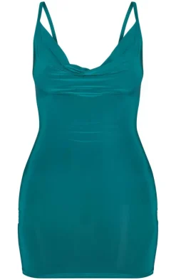 Slinky Cowl Neck Bodycon Dress-PrettyLittleThing Best