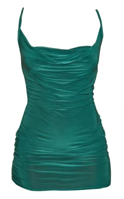 Slinky Cowl Neck Bodycon Dress-PrettyLittleThing Best