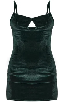 Velvet Cut Out Detail Strappy Bodycon Dress-PrettyLittleThing Best
