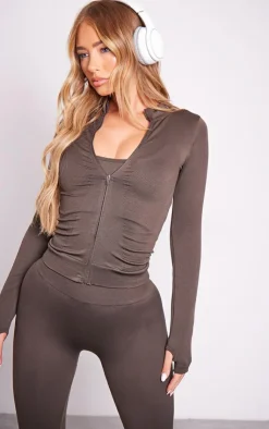 PrettyLittleThing Athletic Jackets*Basic Seamless Jacket