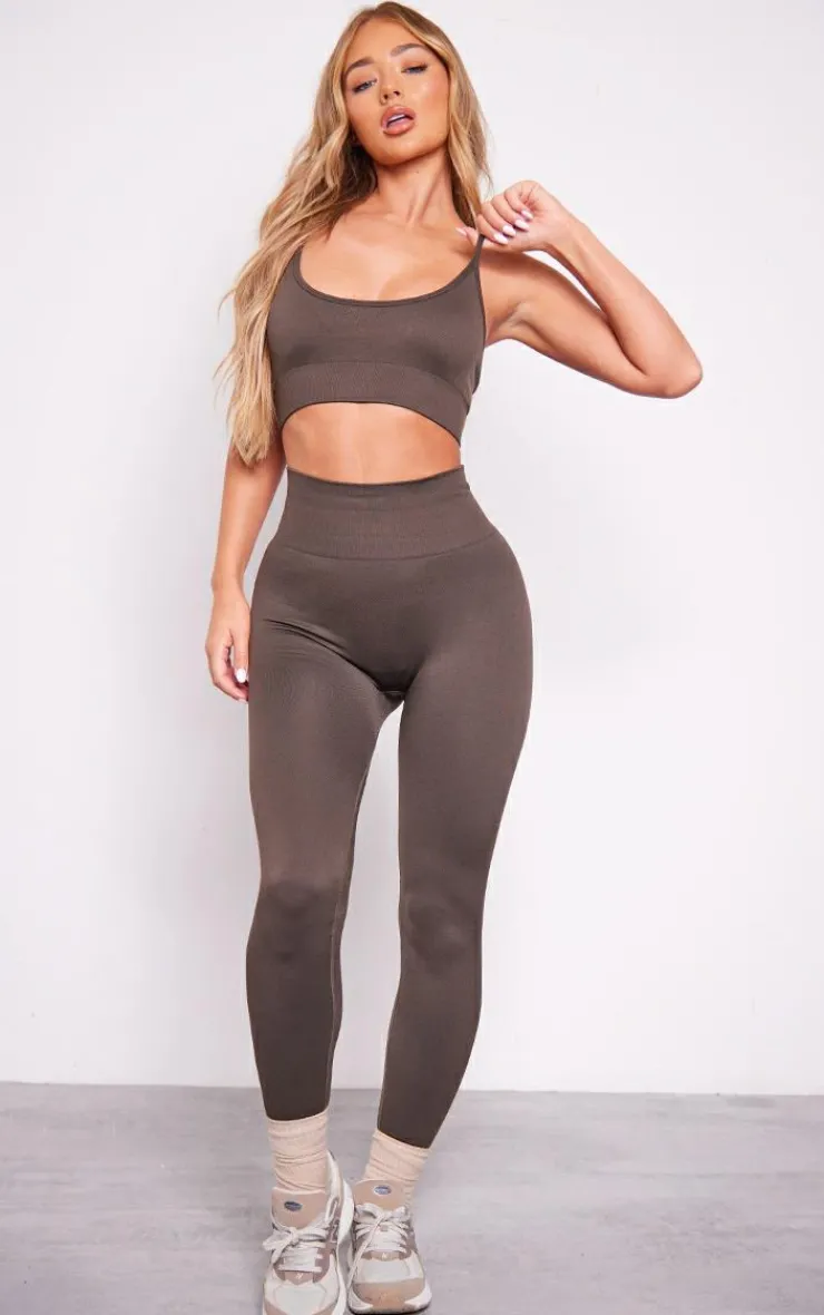 PrettyLittleThing Sports Bras*Basic Seamless Padded Sports Bra