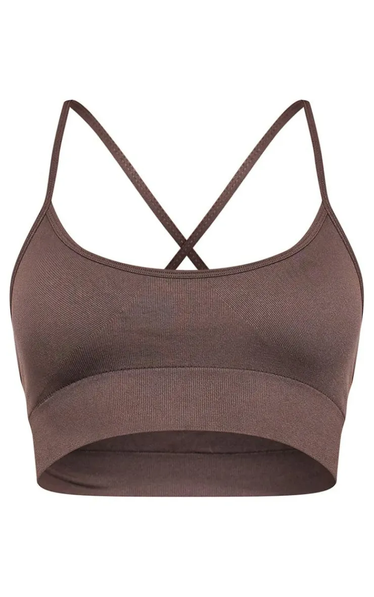PrettyLittleThing Sports Bras*Basic Seamless Padded Sports Bra