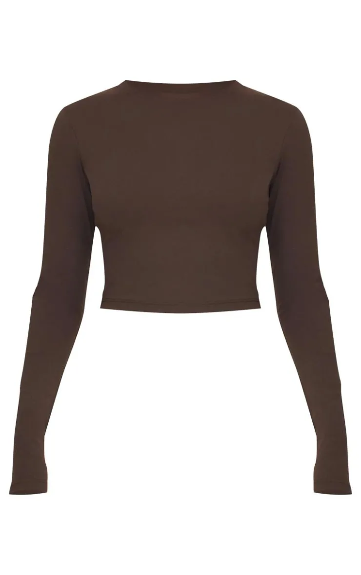 PrettyLittleThing Workout Tops*Sculpt Long Sleeve Crop Gym Top