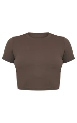PrettyLittleThing Workout Tops*Sculpt Short Sleeve Crop Gym Top