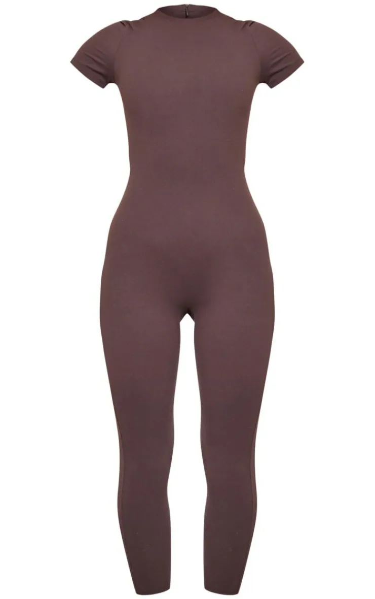 PrettyLittleThing Gym Wear*Sculpt Short Sleeved Unitard